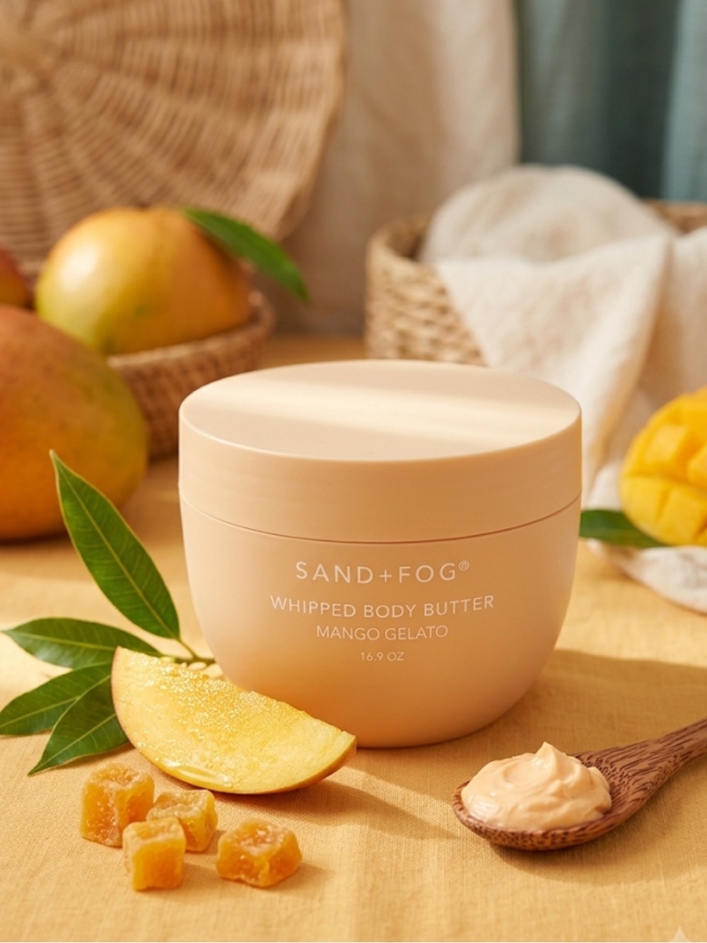 JUMBO 🥭 Sand + FogMango Gelato 16.9 oz Whipped Body Butter